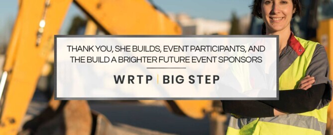 Thank You, She Builds, Event Participants, and the Build a Brighter Future Event Sponsors